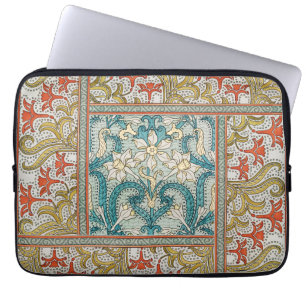 Capa Para Notebook Padrão de Narciso Art Nouveau Antigo Verneuil