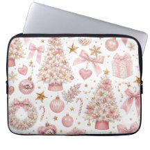 Padrão de Natal Rosa Elegante