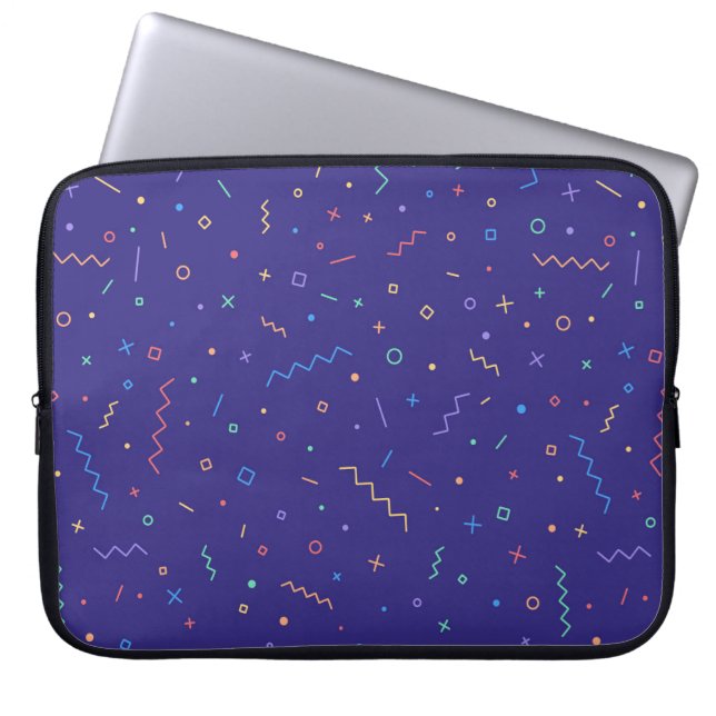 Capa Para Notebook Padrão de Neon do Abstrato retrovisor (Frente)