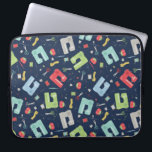Capa Para Notebook Padrão de Noções de Costura da Máquina de Costura<br><div class="desc">Bolsa de laptop-Padrão das Noções de Costura da Máquina de Costura do Seamstress.</div>