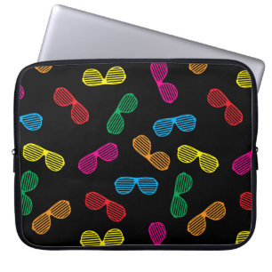 Capa Para Notebook Padrão de óculos de sol clássicos neon