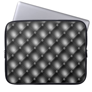 CAPA PARA NOTEBOOK PADRÃO DE OLHOS NEGRO E DIAMANTE