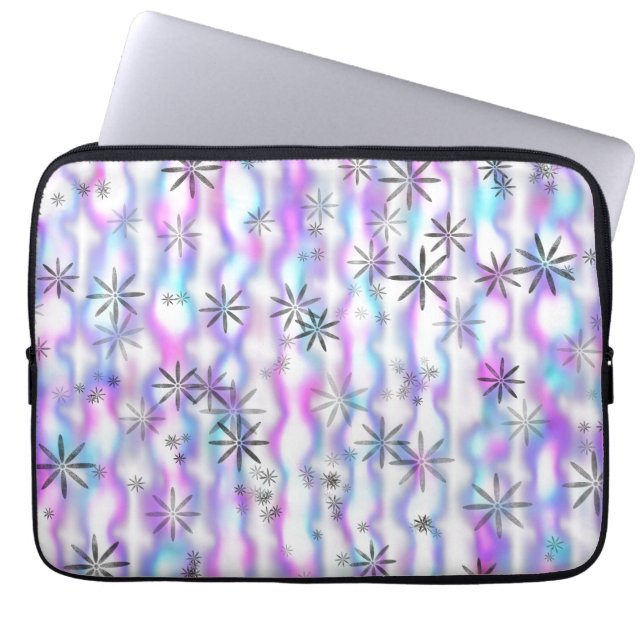 Capa Para Notebook Padrão de Ondas de Estrela Explosiva Sonhadora (Frente)