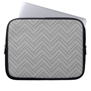 Capa Para Notebook padrão de ondas duplas de cinza