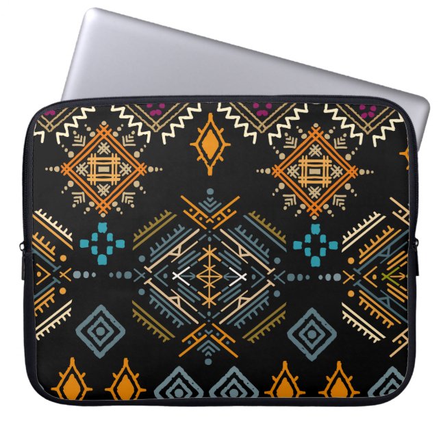 Capa Para Notebook Padrão De Ornamento De Boho Étnico Sem Olhos (Frente)