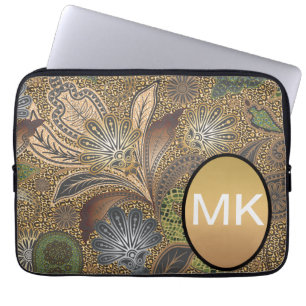 Capa Para Notebook Padrão de Paisley de Impressão Animal