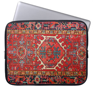 Capa Para Notebook Padrão de Paisley Turco Antiquado, Vermelho
