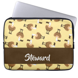 Capa Para Notebook Padrão de pássaros-urubu-do-grifo-castanho