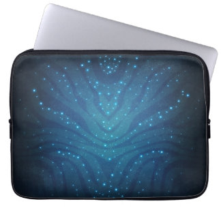 Capa Para Notebook Padrão de Pele Alienigena Azul Bioluminescente - A