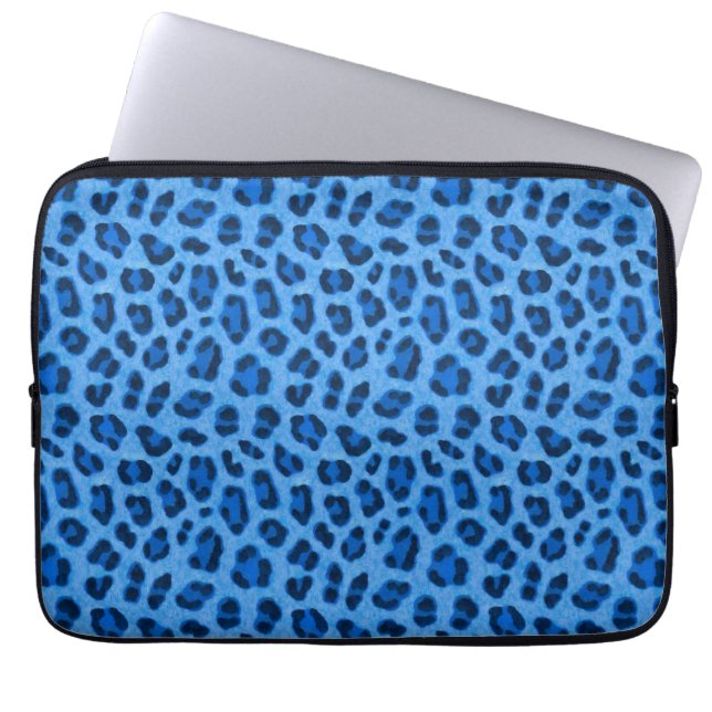 Capa Para Notebook Padrão de Pele de Impressão Animal do Leopardo Azu (Frente)