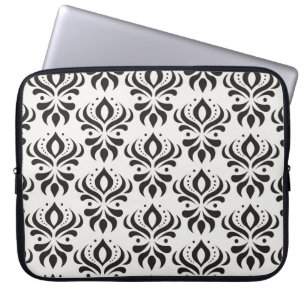 Capa Para Notebook Padrão de permuta floral vítrea. Elegante