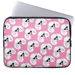 Capa Para Notebook Padrão de Poodle Rosa Fofo