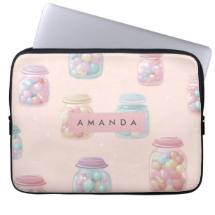 Capa Para Notebook Padrão de Pote de doces de Pastel personalizado