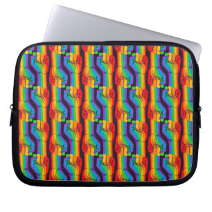 Capa Para Notebook Padrão de Punho do Arco-Íris