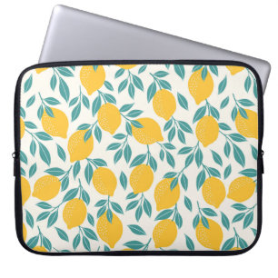 Capa Para Notebook Padrão de Ramificações de Limão Doce