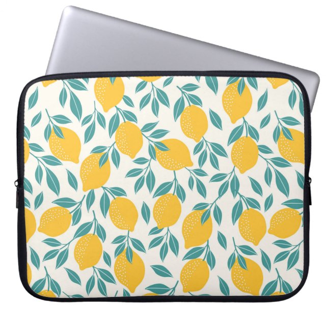 Capa Para Notebook Padrão de Ramificações de Limão Doce (Frente)