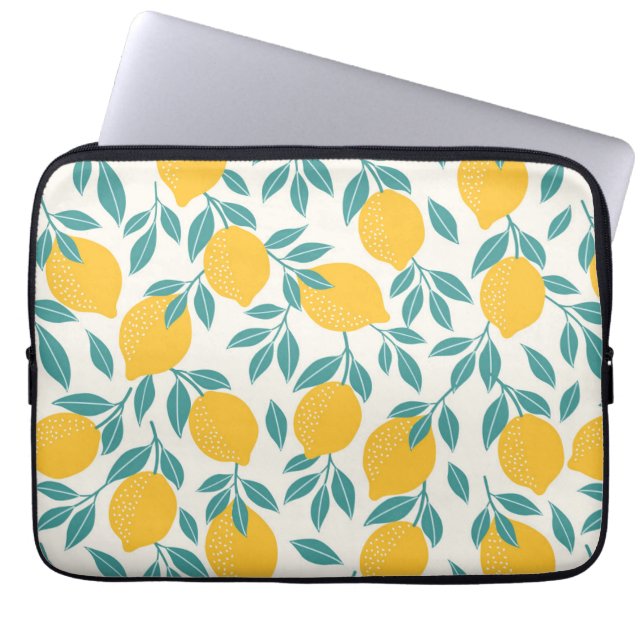 Capa Para Notebook Padrão de Ramificações de Limão Doce (Frente)