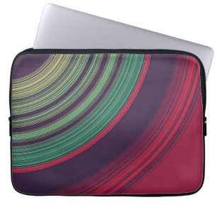 Capa Para Notebook Padrão de Ranhuras de Registro Abstrato Retro Lega