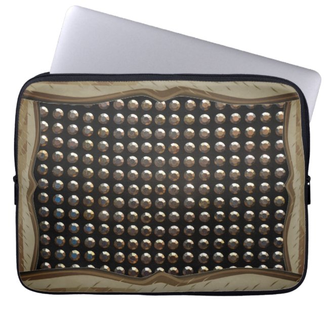 Capa Para Notebook Padrão de Rebites Metálicos (Frente)