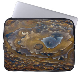 Capa Para Notebook Padrão de redemoinho em Laje de Jasper