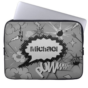 Capa Para Notebook Padrão de Revista em Quadrinhos Personalizado Retr