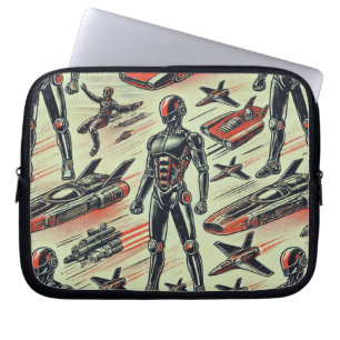 Capa Para Notebook Padrão de Robô Humanoide Futurista Robótica de I