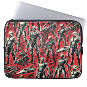 Capa Para Notebook Padrão de Robô Humanoide Futurista Robótica de I