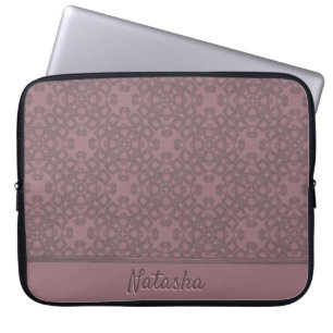 Capa Para Notebook Padrão de Rosa de empoeiramento personalizado