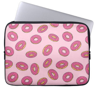 Capa Para Notebook Padrão de Rosquinha do pulverizador rosa