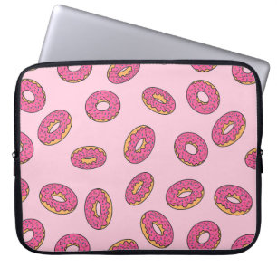 Capa Para Notebook Padrão de Rosquinha do pulverizador rosa