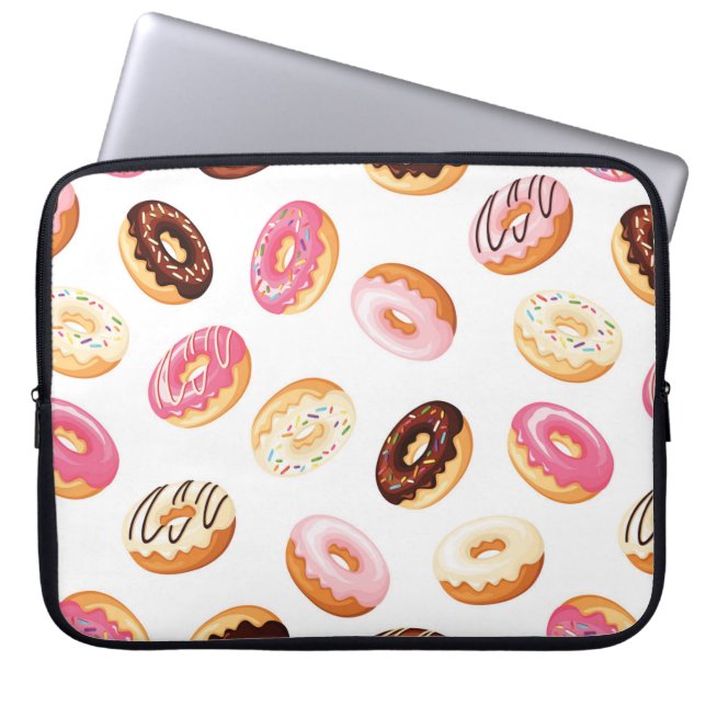 Capa Para Notebook Padrão de Rosquinha doce (Frente)