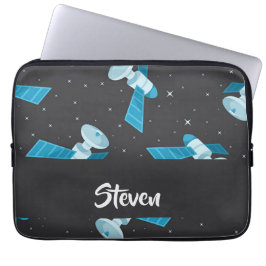 Capa Para Notebook Padrão de satélite do espaço azul