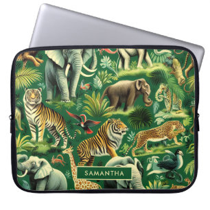 Capa Para Notebook Padrão de Selva de Vintage