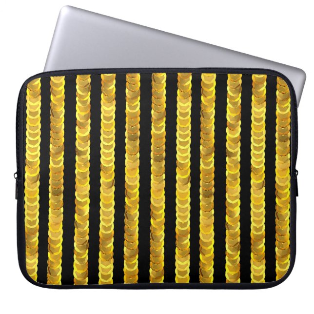 Capa Para Notebook Padrão de sequências, miçangas, rotinas, moda 3D. (Frente)