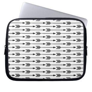Capa Para Notebook Padrão de setas preto e branco