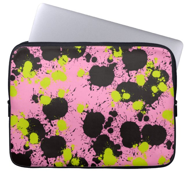 Capa Para Notebook Padrão de Splatter de Pintura de abstrato (Frente)