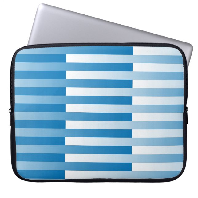 Capa Para Notebook Padrão de Strike Branco Azul (Frente)
