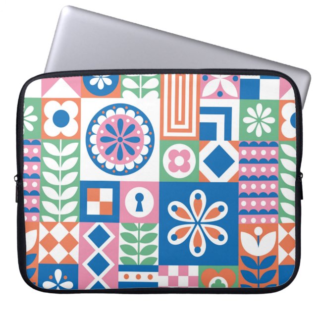 Capa Para Notebook Padrão de sucesso étnico. Impressão de arte tribal (Frente)