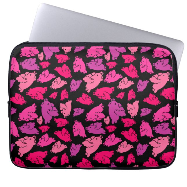 Capa Para Notebook Padrão de Suíno Cor-de-Rosa Bonita (Frente)
