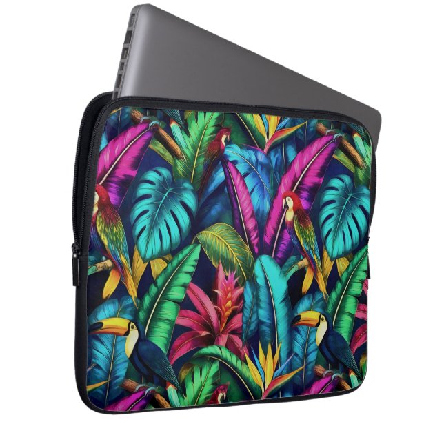 Capa Para Notebook Padrão de Superfície Contínua Sonhos da Selva de A (Frente Esquerda)