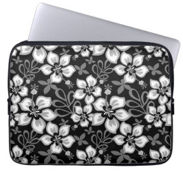 CAPA PARA NOTEBOOK PADRÃO DE SURFE NA SELVA EM PRETO
