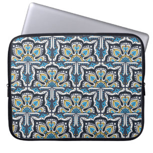 Capa Para Notebook Padrão de Talavera. Uma manta de retalhos indiana.