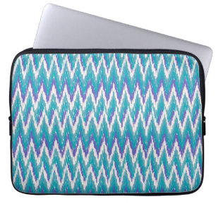 Capa Para Notebook Padrão de Teal e Ametyst de Kat ZigZag