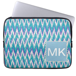 Capa Para Notebook Padrão de Teal e Ametyst de Kat ZigZag