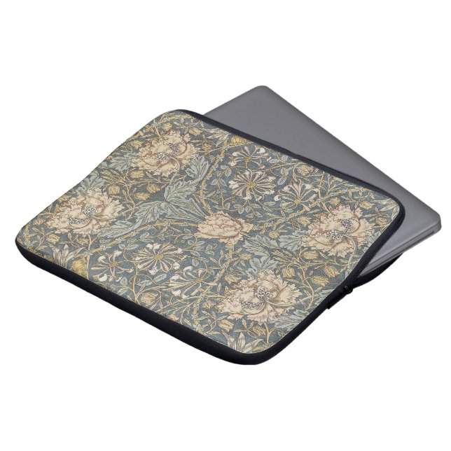 Capa Para Notebook Padrão de tecido floral vitoriano William Morris (Frente Topo)