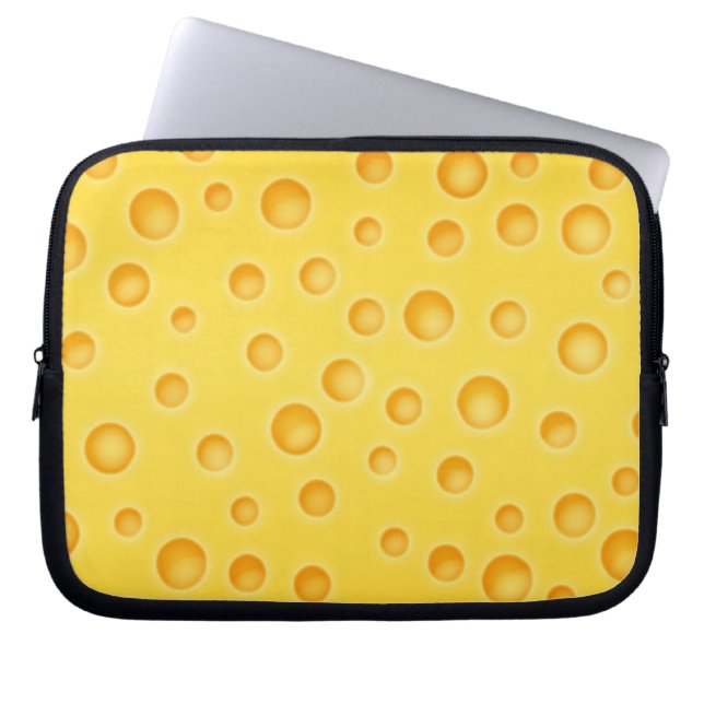 Capa Para Notebook Padrão de textura de queijo suíço (Frente)