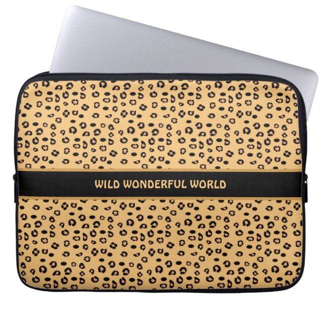Capa Para Notebook Padrão de tigre selvagem na moda moderno (Frente)