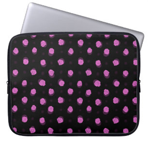 Capa Para Notebook padrão de tinta contínua com flores de abstrato no