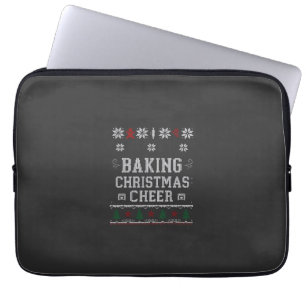 Capa Para Notebook Padrão de Tricô de Forno de Biscoito de Gengibre d