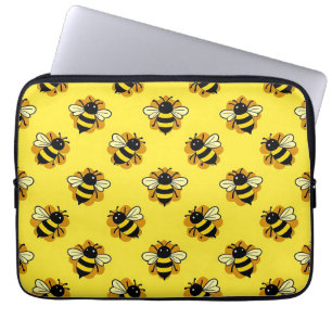 Capa Para Notebook Padrão de Verão de Abelha Bumblebee Fofa
